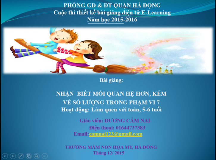 Nhận biết mối quan hệ lớn hơn bé hơn trong phạm vi 7