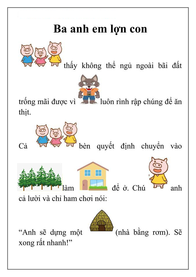 3 anh em lợn con 1