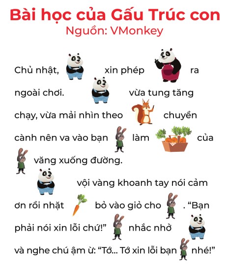 bài học của gấu trúc con 2