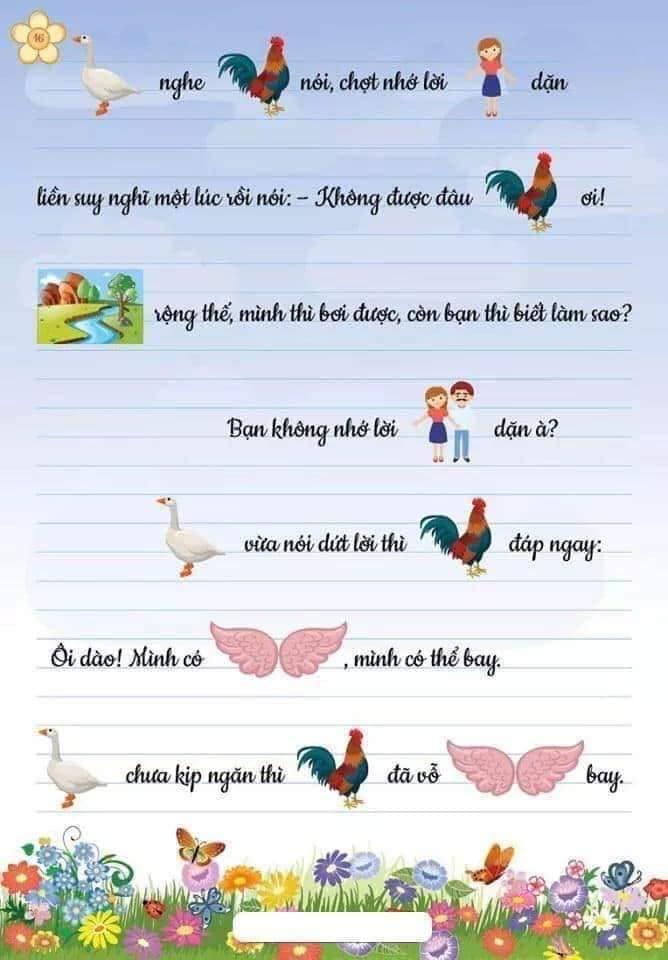 gà trống và vịt bầu 2