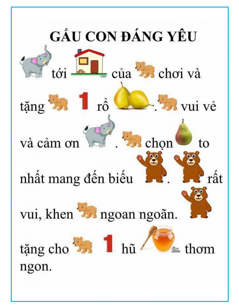 gấu con đáng yêu