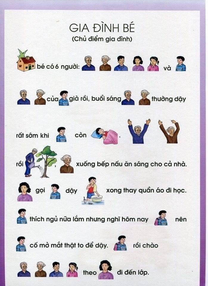 gia đình bé