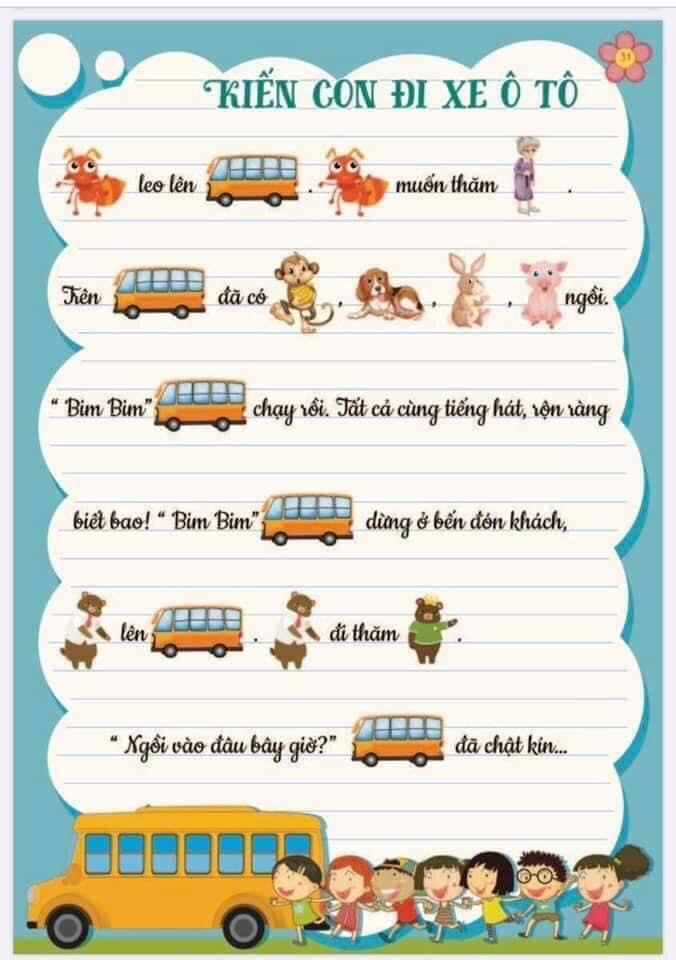 Kiến con đi xe ô tô 1