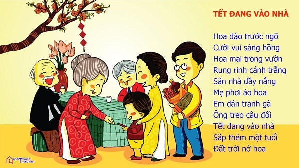 Tet dang vao nha