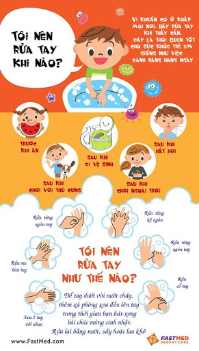Kĩ năng sống - Hướng dẫn các bé rửa tay