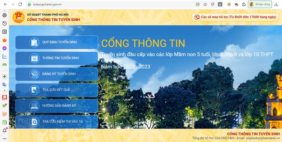 Hướng dẫn phụ huynh trẻ sinh năm 2017 đăng ký tuyển sinh trực tuyến